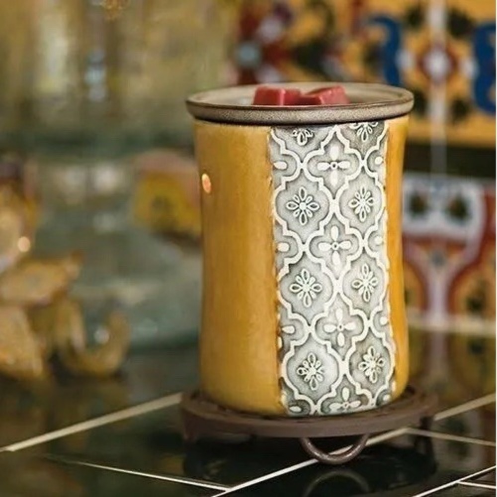Scentsy Deluxe Wax Warmer Moroccan Stencil  Full Size New In Box